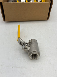 Parker XVP502SS-8 1/2" Female NPT SS Ball Valve *Box of (8)* (New)