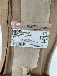 Eaton Crouse-Hinds GUAX59-SA Conduit Outlet Box w/ Cover, 1-1/2" (New)