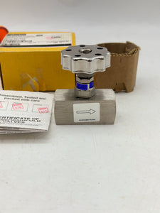 Parker HNVS8FFLHW Needle Valve w/ Lockable Handwheel (New)