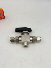 Load image into Gallery viewer, Parker 6A-HB4XK-SSP High Pressure Ball Valve, 3/8&quot;, 3-Way (No Box)
