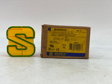 Square D 8910DP42V02 Definite Purpose Contactor, 2P, 120V Coil (New)