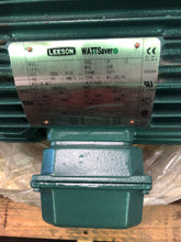 Load image into Gallery viewer, Leeson 170159.60 H15 WattSaver Inverter Duty Electric Motor, 10HP, 3 Phase, 3540 RPM, TEFC (New)