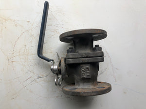 Force 1-BF11-ACD1L 1” 150 RF 2-Piece Floating Ball Valve, BF Series, WCB Body (Used)