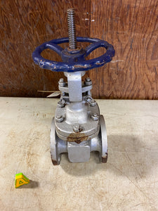 Space 15011C 2.5” 150 lb Cast Steel Gate Valve, CR13/HF Trim, OS&Y (Open Box)