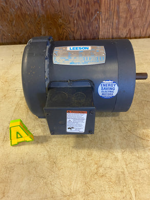 Leeson 190100.32 C6T17FC1 Electric Motor, 0.75HP, 1725 RPM, 230V (No Box)
