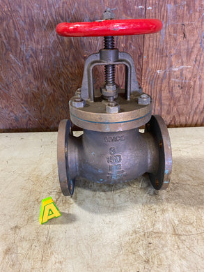 Space 052313.500 3” 150 lb Bronze Globe Valve, Bronze Trim, Stop Check (No Box)