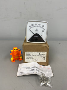 Crompton 016-02VA-PZSJ-C8 Panel Meter, 0-600VAC (New)