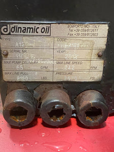Dinamic Oil A120-4 Hydraulic Winch, 300' x 5/8" SS Cable (Used)
