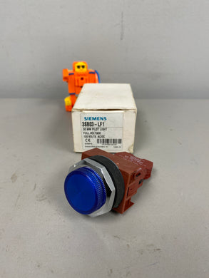 Siemens 3SB03-LF1B 30MM Blue Pilot Light, 120V (New)