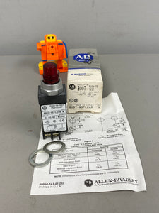 Allen-Bradley 800T-QSTL24R Series N Red Illuminated Push Button (New)