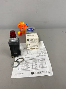 Allen-Bradley 800T-QSTL24R Series N Red Illuminated Push Button (New)