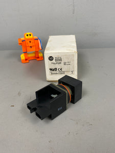 Allen-Bradley 800MB-CQ24R Series A 22.5 mm Square Pushbutton, Red Lens (New)