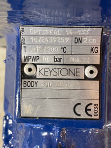 Keystone Optiseal 14-133 Butterfly Valve, DN-200 (No Box)