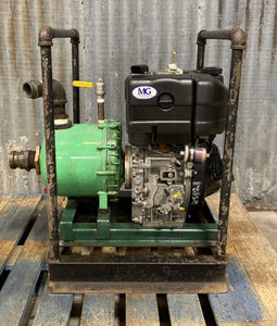 Kohler KD420-1001A 9.8 Diesel Engine w/ 1" Keyed Shaft, Recoil Start, 2" Trash Pump (Used)
