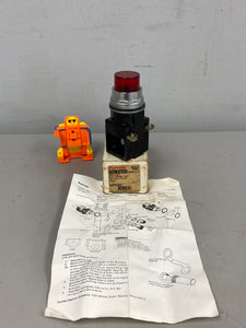 Furnas Electric 52PA4E3 Series F Red Push Button, 120V (New)