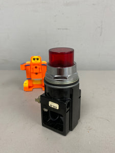 Furnas Electric 52PA4E3 Series F Red Push Button, 120V (New)