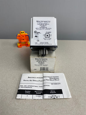 Macromatic TD-81622-42 Series A Time Delay Relay Off Delay (Open Box)