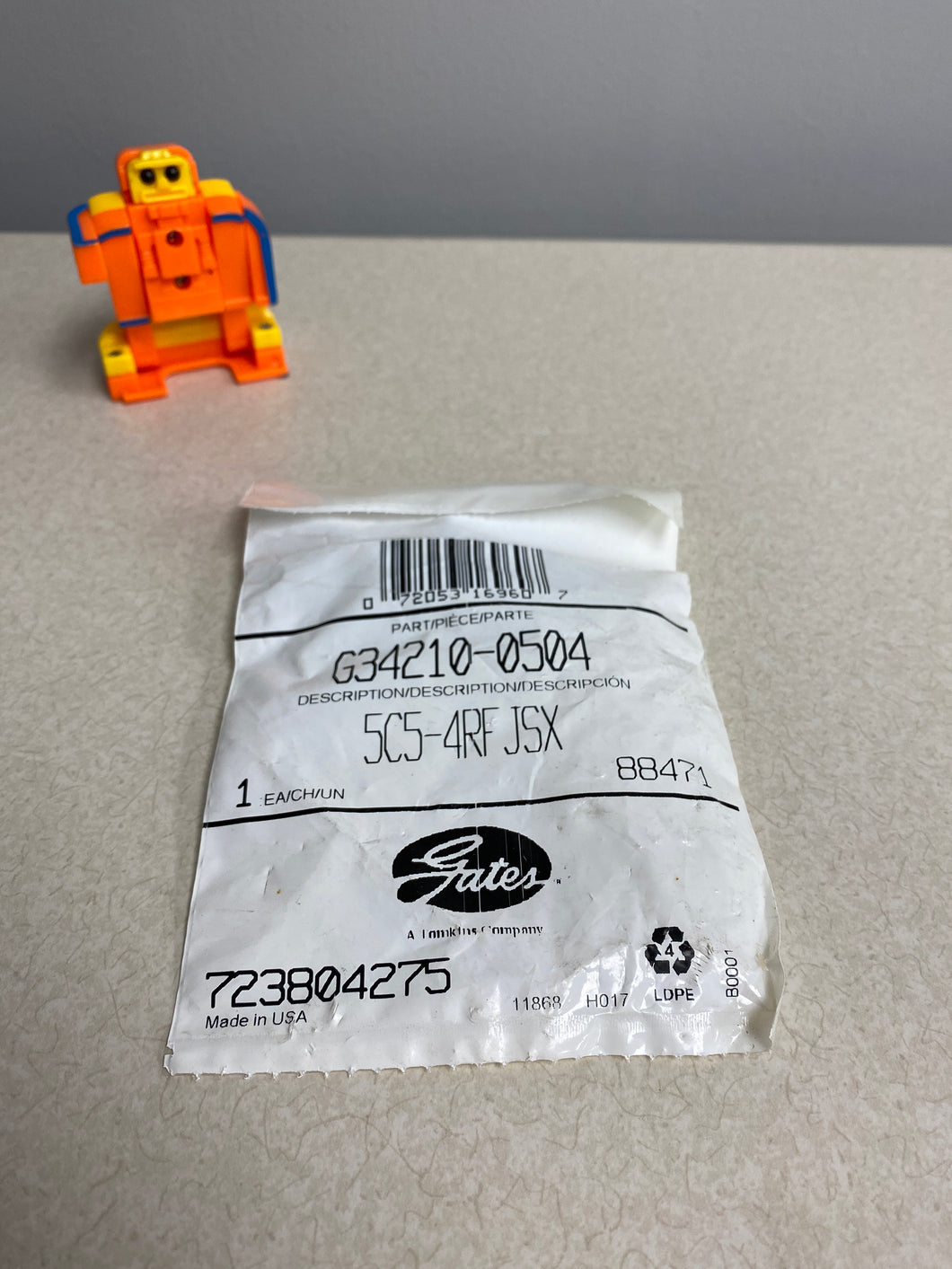 Gates G34210-0504 Hose End Fitting 5C5-4RFJSX (New)