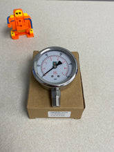Load image into Gallery viewer, Grainger Approved 25-500FG02L Pressure Gauge, 0-100 PSI/BAR (Open Box)