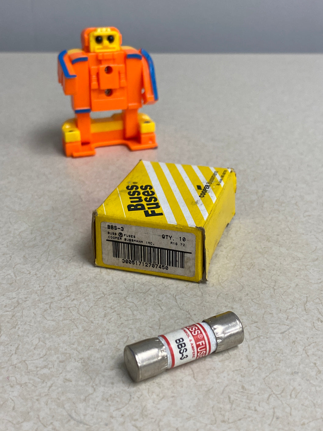 Cooper Bussmann BBS-3 3A Fast Acting Fuse, 10pc/Box *Lot of (3) Boxes* (New)