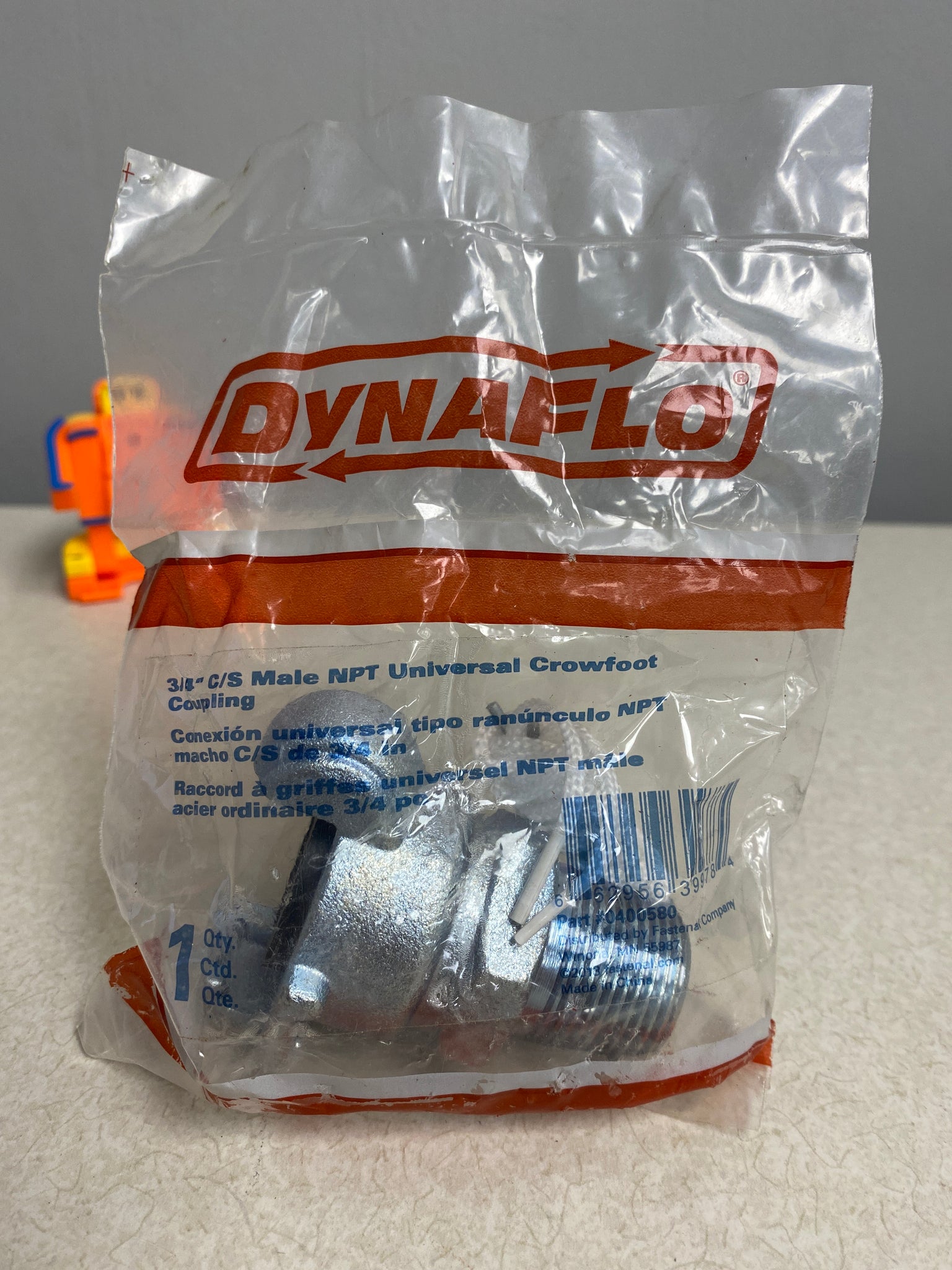 DynaFlo 0400580 3/4" Male NPT Universal Crowfoot Coupling Fastenal *Lo