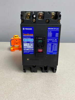 Terasaki XS100NS TemBreak Circuit Breaker, 40 Amp (Used)