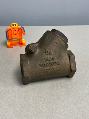 Kitz Brass Bronze Swing Check Valve 1-1/4