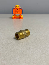 Load image into Gallery viewer, Brass Pipe Fitting 3/8&quot; x 3/8&quot; NPT Male Pipe, Hex Nipple, *Lot of (18)* (No Box)