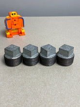Load image into Gallery viewer, Galvanized Malleable Iron Square Head Plug, 5P912, 1&quot; Pipe Size, MNPT Connection Type *Lot of (4)* (No Box)