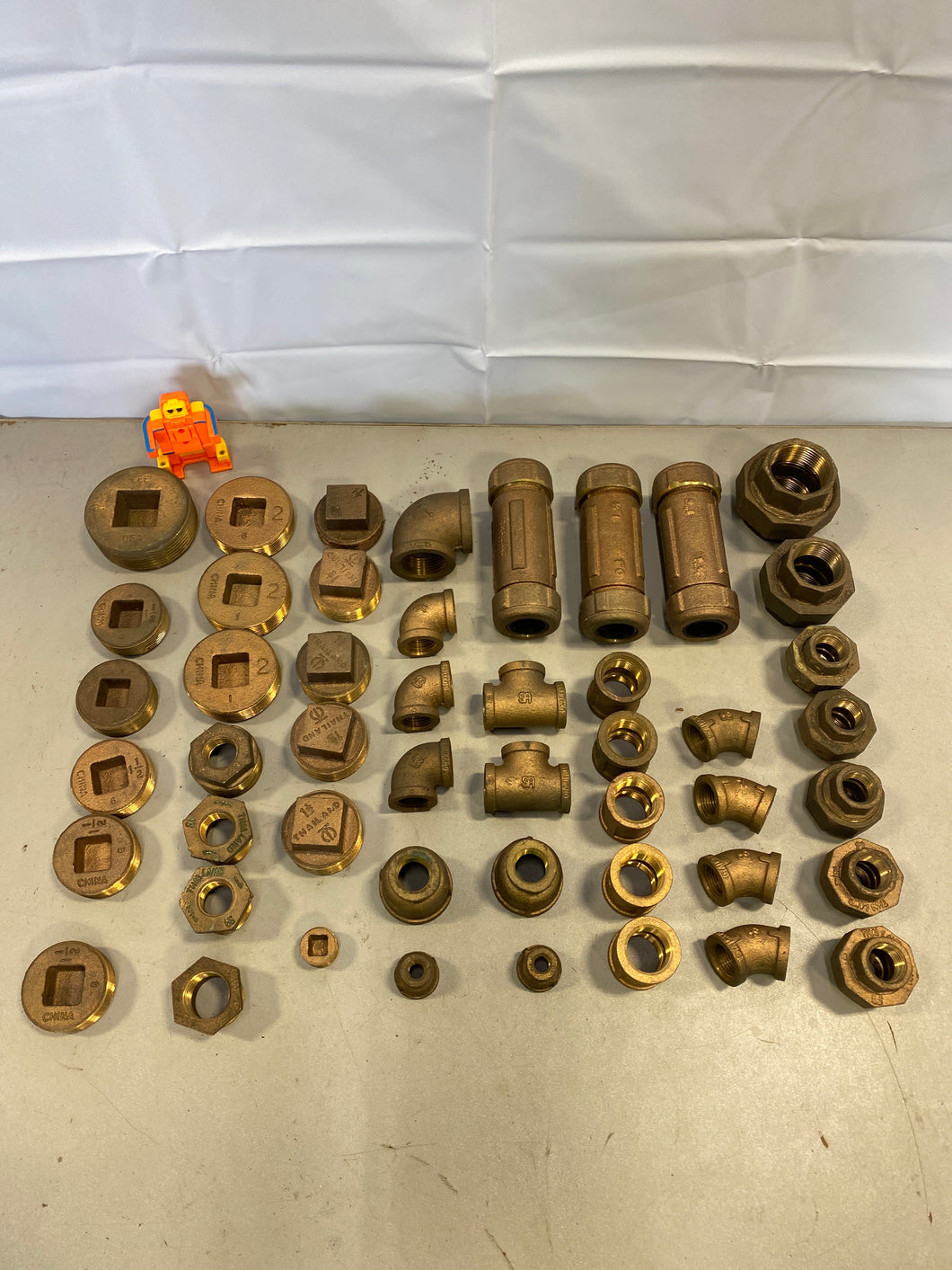 Assorted Lot of Brass Fittings, *Lot of (48) Pcs*, (New/Used)