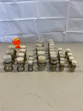 Assorted Lot of 316 SS Fittings, *Lot of (32) Pcs* (No Box)