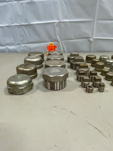 Load image into Gallery viewer, Assorted Lot of Stainless Steel Pipe Caps, *Lot of (33) Pcs* (New/Used)