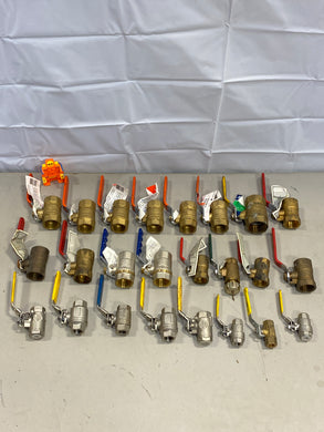 Assorted Lot of (22) Ball Valves (New/Used)