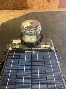 McDermott Light and Signal BGLEDCASE-PORT LED Nav Light, Solar Pwr, No Batt (Used)