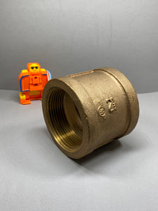 Red Brass Coupling 2-1/2" FNPT (No Box)