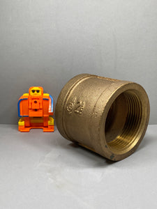 Red Brass Coupling 2-1/2" FNPT (No Box)