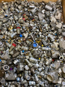 Assorted Lot of 715 Pounds of Fittings (New/Used)
