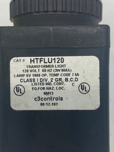c3 Controls HTFLU120 Transformer Light, Red, Haz Locations (No Box)