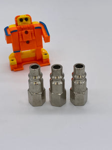 Speedaire Steel Plug Quick Connect Hose Coupling 1/4" FNPT 30E664 *Lot of (3)* (No Box)