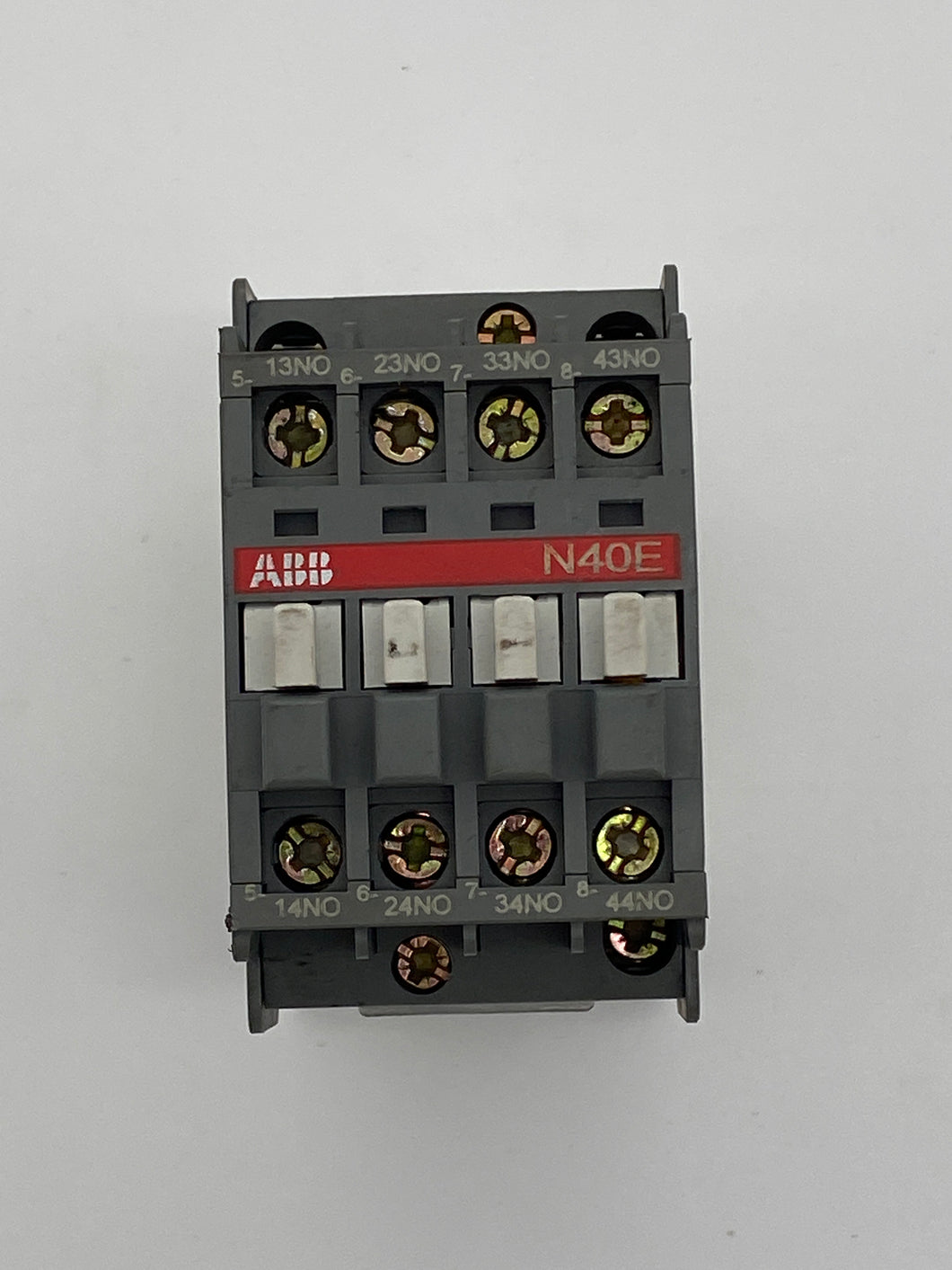 ABB N40E Contactor Relay, 110-115V, 50Hz / 115-127V 60Hz, *Lot of (2) Relays* (Used)