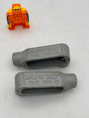 Appleton Unilet 1/2 LL and 1/2 LR Form 35 *Lot of (2) Forms* (No Box)