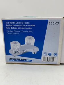 Mainline 222-CP Centurion 1.2 GPM 4" Centerset Lavatory Faucet Polished Chrome (Open Box)