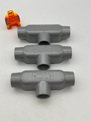 Appleton T125-M Form 85 27 Conduit Outlet Body T 1-1/4 Inch *Lot of (3)* (No Box)