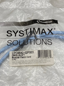 Systimax Solutions CPC6642-02F003 3 Ft. Modular Patch Cord *Lot of (2)* (No Box)