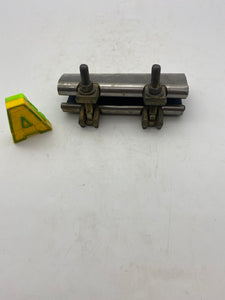 Stainless Steel Repair Clamp 1-1/4" X 6", 2 Bolt *Lot of (2) Clamps* (No Box)