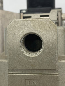 SMC AF40-03C-7-2 Filter, AWM40-03CG Mist Sep. Regulator Asy., CKDCHV2-10-J Check Valve (Used)