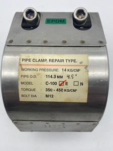Pipe Repair Clamp C-100E 4-1/2" Dia. (No Box)