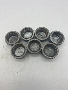 1" FNPT Malleable Iron Pipe Cap *Lot of (7) Caps* (No Box)