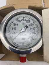 Load image into Gallery viewer, McDaniel Controls Pressure Gauge, 0-5000 PSI, 4-1/2&quot;, 1/4&quot; MNPT, 316 SS *Lot of (2) Gauges* (Open Box)