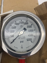 Load image into Gallery viewer, McDaniel Controls Pressure Gauge, 0-5000 PSI, 4-1/2&quot;, 1/4&quot; MNPT, 316 SS *Lot of (2) Gauges* (Open Box)